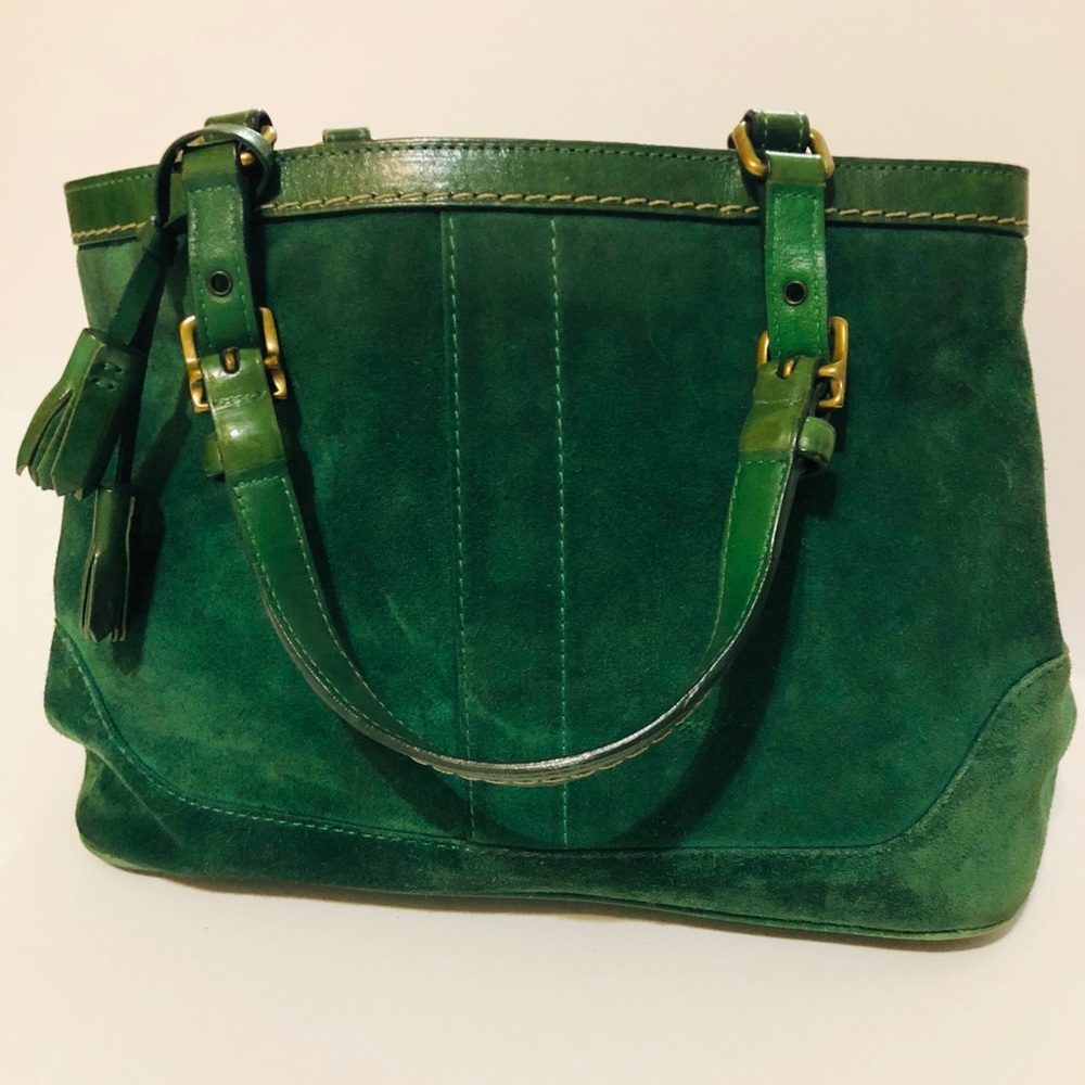 Suede Coach Satchel